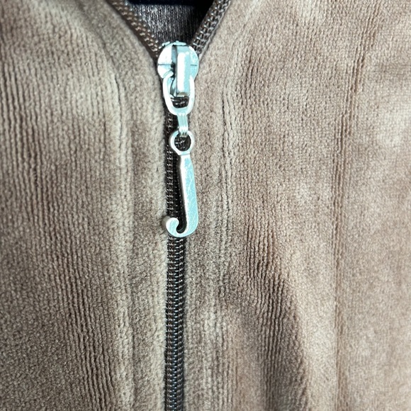 🛍️Mocha⚡️Juicy Couture Vintage Velour Hoodie preloved XL c2001 - Picture 6 of 9